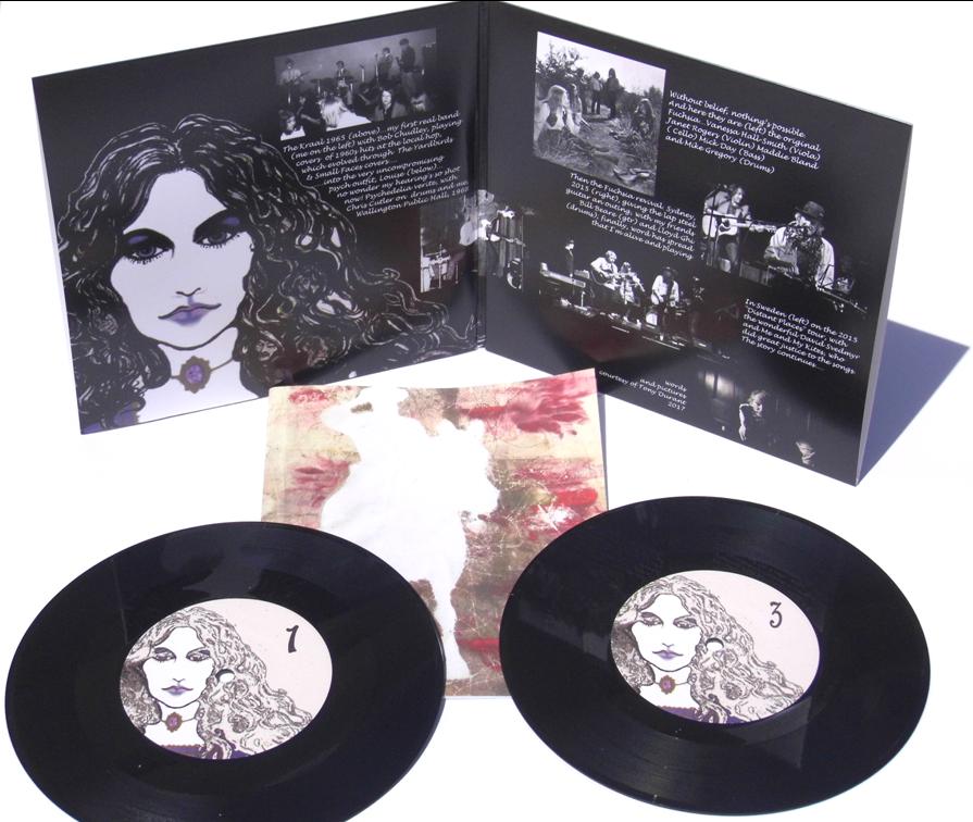 fuchsia song on black vinyl